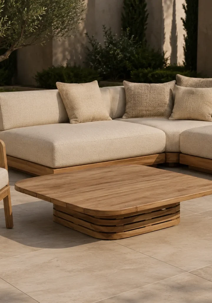 Square Solid Teak Coffee Table | CL03